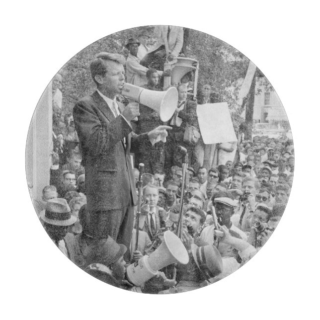 Planche À Découper Le sénateur Robert Kennedy faisant campagne pour l (Devant)