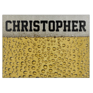 Planche À Découper Le verre de bière personnalisent