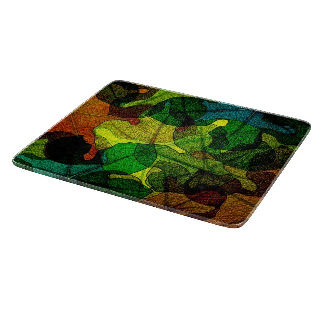 Planche À Découper le verre souillé part de l'art abstrait (Coin)