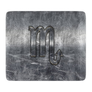 Planche À Découper Le zodiaque de Scorpion signent le décor en acier