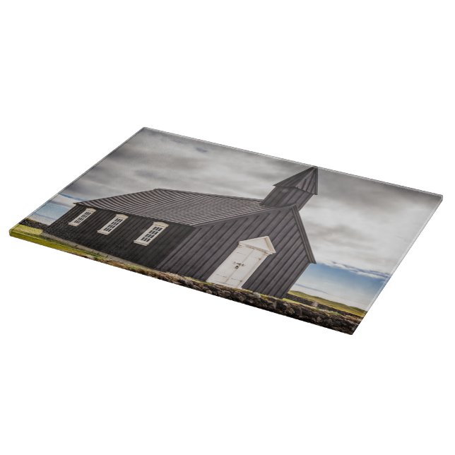 Planche À Découper L'Église Noire De Budir, Islande (Coin)