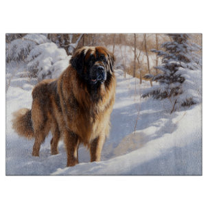 Planche À Découper Leonberger Laissez-le neiger Noël
