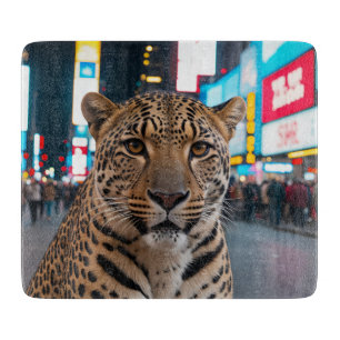 Planche À Découper Leopard dans le Carré du Times