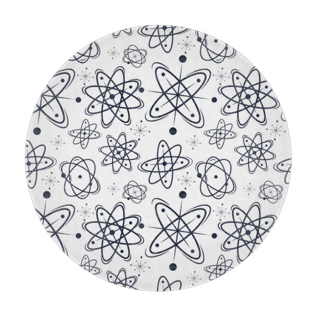 Planche À Découper L'ère atomique : Motifs modernes du milieu du sièc (Devant)