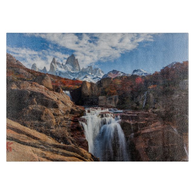 Planche À Découper Les cascades | Fitz Roy Mountain, Argentine (Devant)