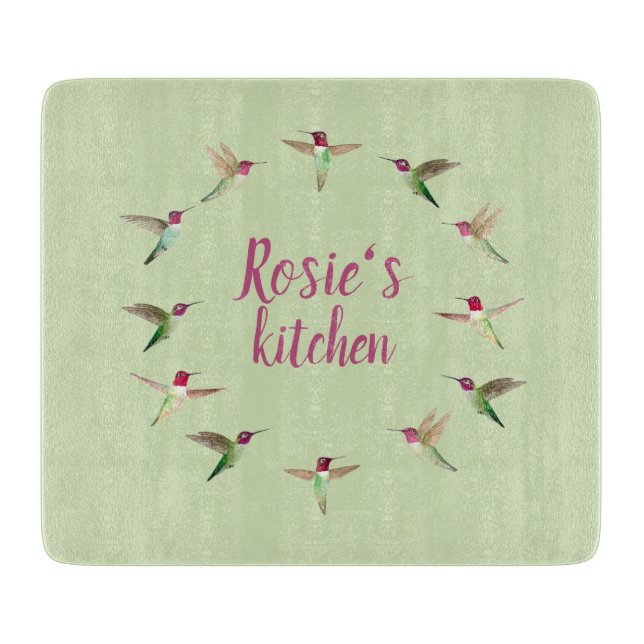 Planche À Découper Les Colibris d'Anna  (Devant)