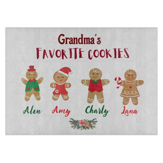 Planche À Découper Les cookies préférés de grand-mère (Devant)