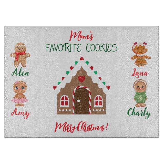 Planche À Découper Les cookies préférés de maman (Devant)