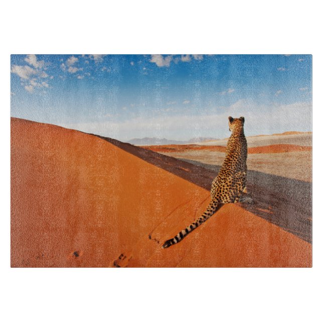 Planche À Découper Les déserts | Désert de Cheetah Savannah (Devant)