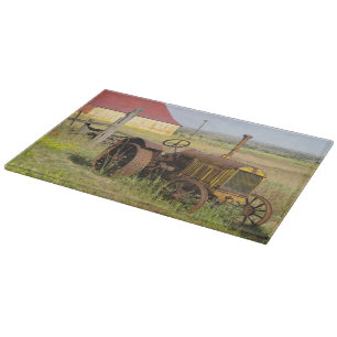 Planche À Découper Les Etats-Unis, Orégon, Shaniko. Tracteur vintage