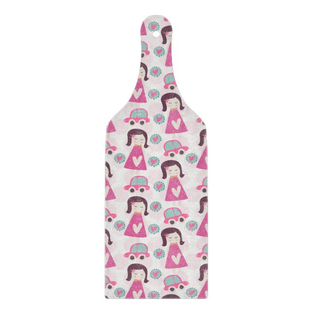 Planche À Découper Les Filles Se Rendre À Des Endroits (Devant)