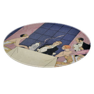 Planche À Découper Les gourmands, 1920-30 (copie de pochoir)