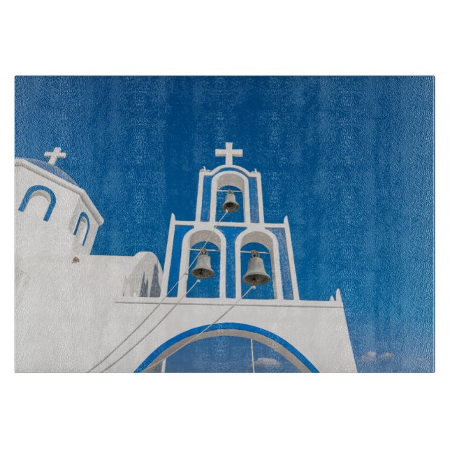 Planche À Découper Les monuments | Église grecque du dôme bleu (Devant)