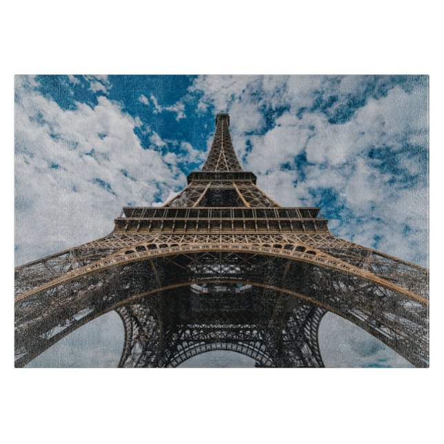 Planche À Découper Les monuments | Regard sur la Tour Eiffel (Devant)