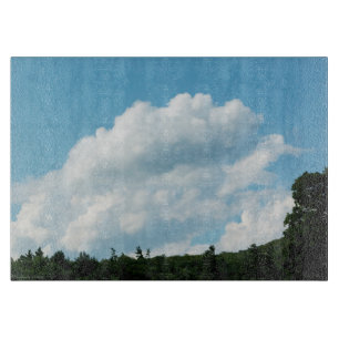 Planche À Découper Les nuages rencontrent les arbres
