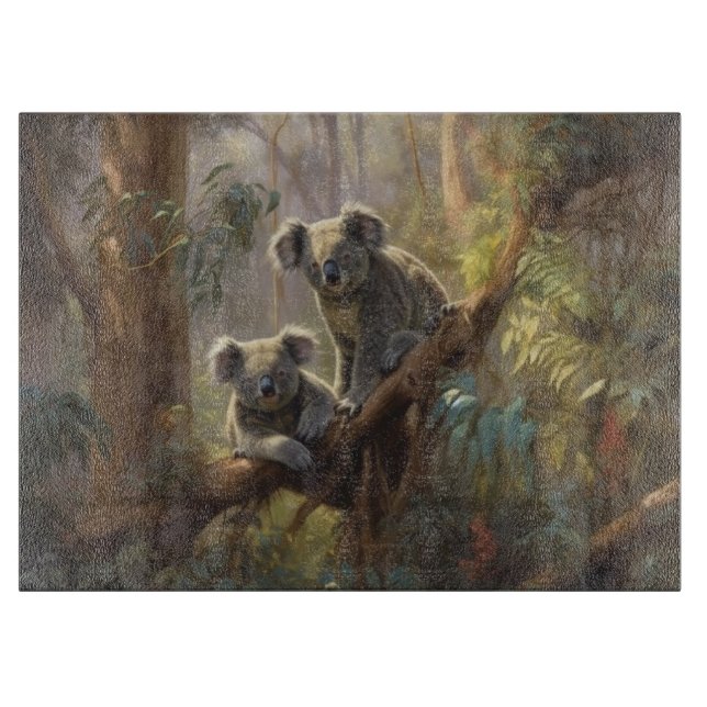 Planche À Découper Les rêves de la forêt de Koala (Devant)