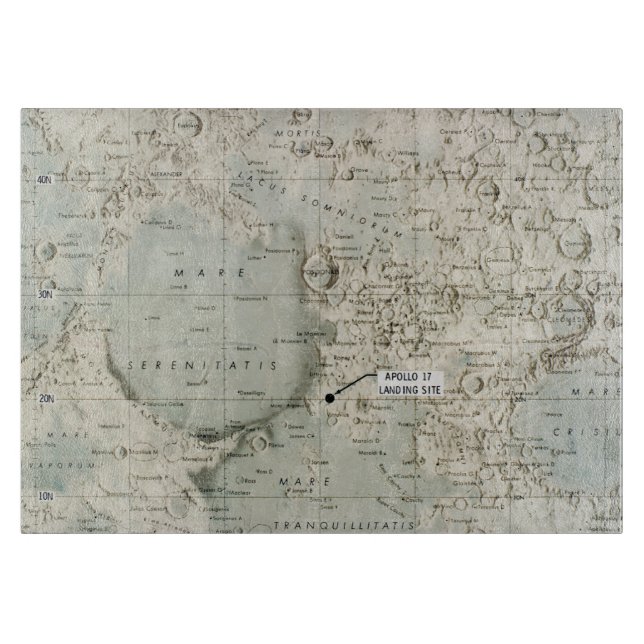 PLANCHE À DÉCOUPER L'ESPACE : LUNE MAP, 1972 (Devant)