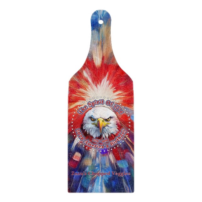 Planche À Découper L'Esprit de 1776, 2026 L'Aigle Rouge de Feu d'Amér (Devant)