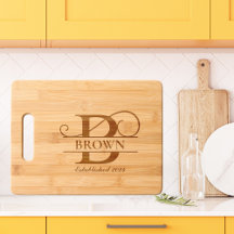 Lettre élégante B Monogramme Nom de famille person