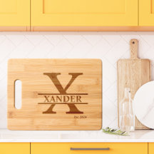 Lettre minimaliste X Monogramme Nom personnalisé E