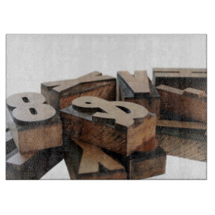 Planche À Découper Lettres en bois