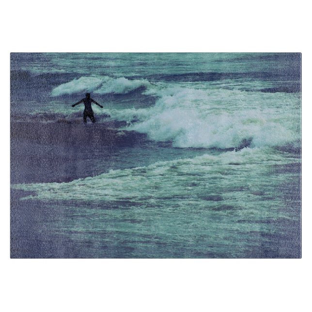 Planche À Découper L'homme sur les vagues (Devant)