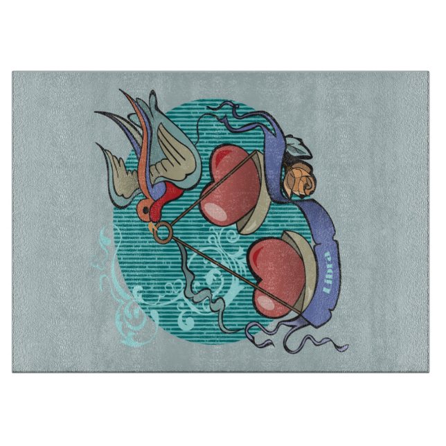 Planche À Découper Libra zodiac en tatouage - Cute Libra Zodiac Lover (Devant)