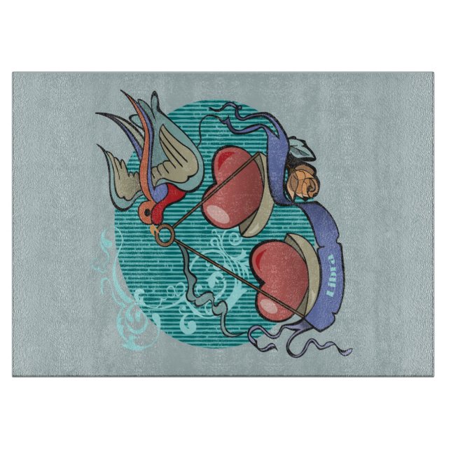 Planche À Découper Libra zodiac en tatouage - Cute Libra Zodiac Lover (Devant)