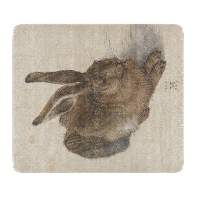 Planche À Découper Lièvre (par Albrecht Dürer) (Devant)