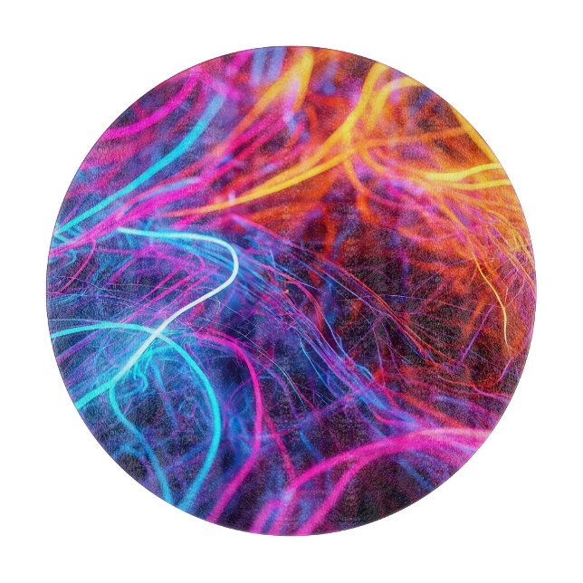 Planche À Découper Lignes de néon (Devant)