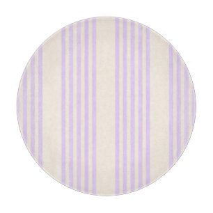Planche À Découper Lilac violet et beige cinq bandes motif