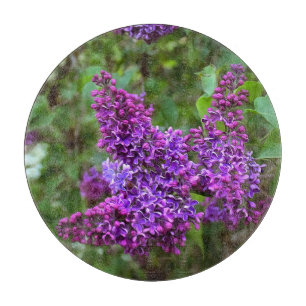 Planche À Découper Lilacs violets le jour du printemps