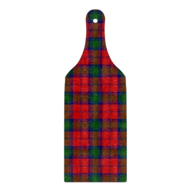 Planche À Découper Lindsay tartan rouge vert plaid (Devant)