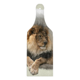 Planche À Découper Lion Au Repos Art