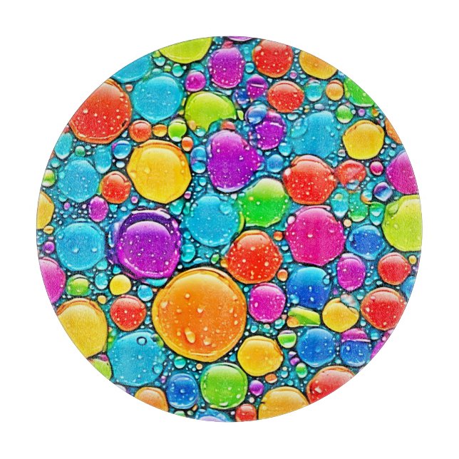 Planche À Découper Liquides Abstraits (Devant)