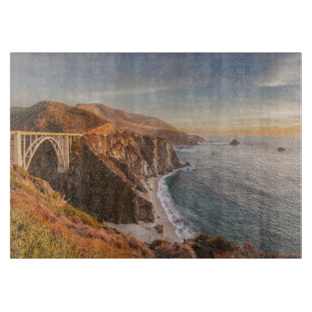 Planche À Découper Littoral | Bixby Bridge, Big Sur Californie (Devant)