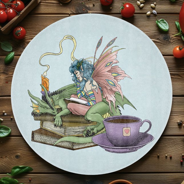 Planche À Découper Livres de thé d'amitié de fée dragon (Créateur téléchargé)