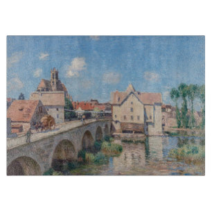 Planche À Découper L'œuvre d'Alfred Sisley - Le Pont de Moret