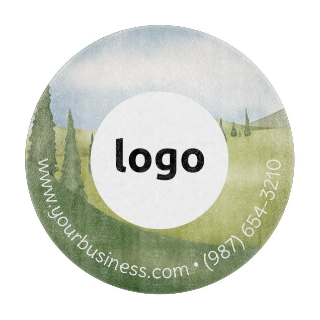 Planche À Découper LOGO & TEXTE | Panneau de découpe de verre d'entre (Devant)