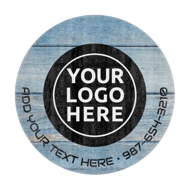 Planche À Découper LOGO & TEXTE | Panneau de découpe de verre d'entre (Devant)