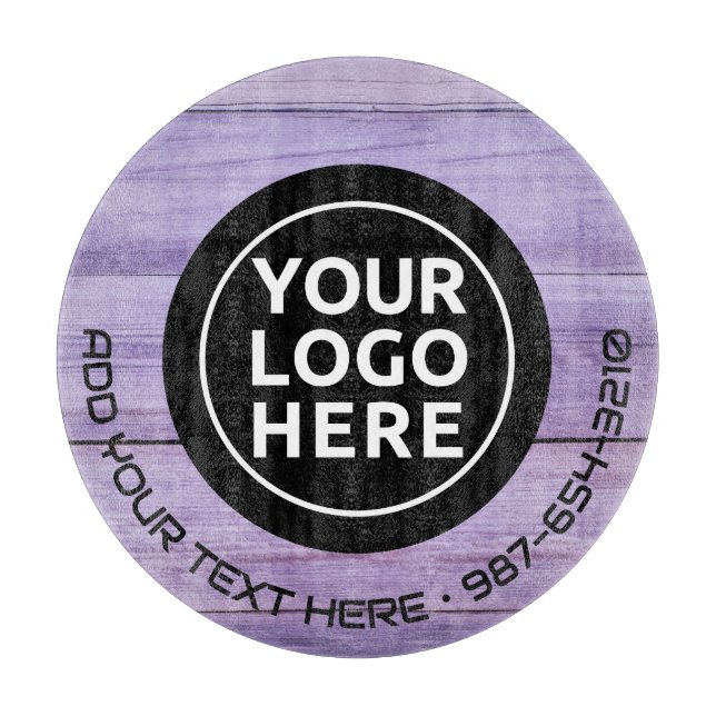 Planche À Découper LOGO & TEXTE | Panneau de découpe de verre d'entre (Devant)