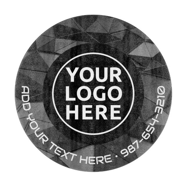 Planche À Découper LOGO & TEXTE | Panneau de découpe de verre d'entre (Devant)