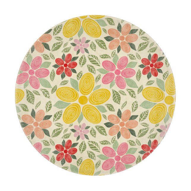 Planche À Découper L'oreiller de jeté de jardin tourbillonnant (Devant)