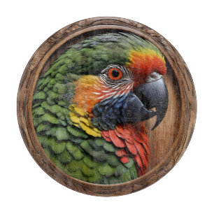 Planche À Découper Lorikeet à arc-en-ciel australien encadré en bois,