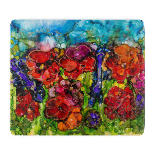 Planche À Découper Lovitude Hot Mess Garden Glass Cutboard