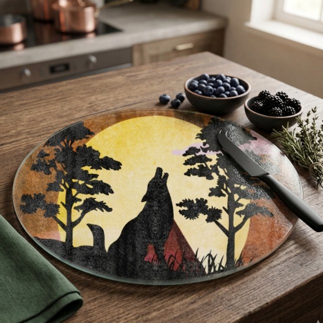 Planche À Découper Lune montante du loup solitaire (Créateur téléchargé)