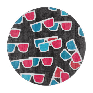 Planche À Découper Lunettes de cinéma 3D : Motif sans couture