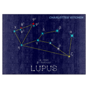 Planche À Découper Lupus de constellation de l'hémisphère sud