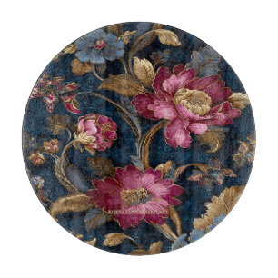 Planche À Découper Luxury Floral Vintage Royal