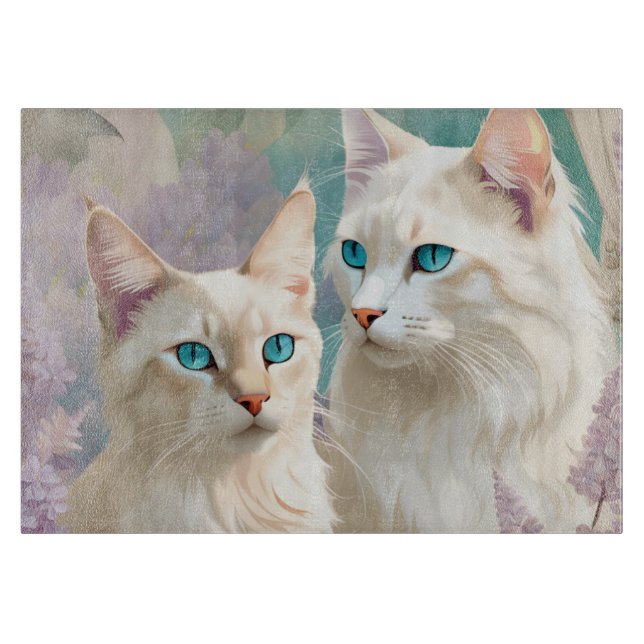 Planche À Découper Lynx Point Siamese Portrait Art (Devant)